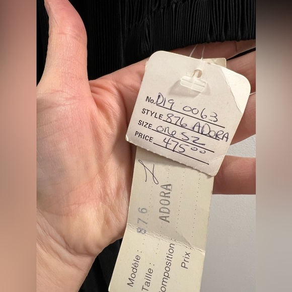 Vintage Virginie Paris Adora Black Dress bh. - Picture 7 of 16